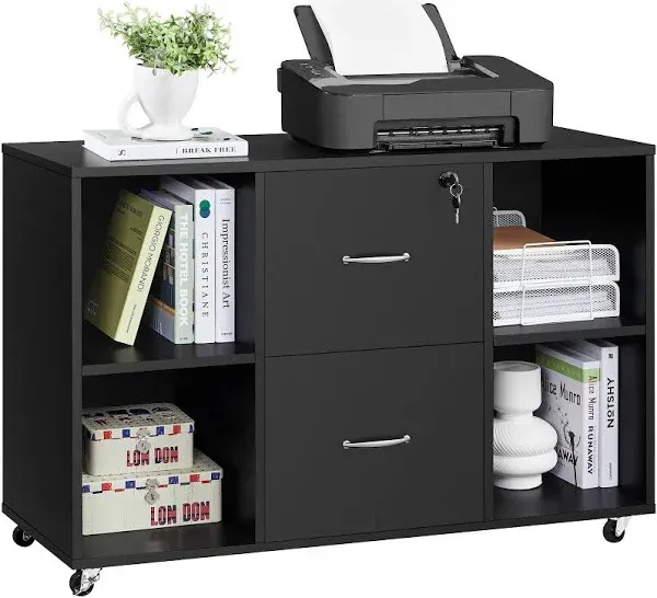 Large Mobile Storage Lateral Filing Cabinet