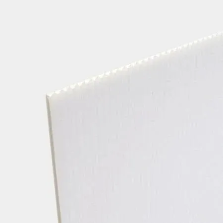 Coroplast 24 in. x 18 in. x 0.157 in. White Corrugated Twinwall Plastic Sheet 42040122