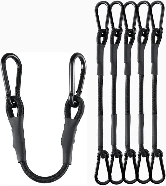 LuckyStraps 12 Inch Heavy Duty Carabiner Bungee Cord