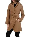 Tahari Marilyn Belted Coat - Camel