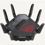 ASUS ROG Rapture GT-BE98 PRO Le premier routeur de jeu WiFi 7 quadribande prend en charge 320 MHz, un double port 10G, une accélération de jeu à trois niveaux, un mode de jeu mobile, une sécurité sans abonnement, AiMesh et des fonctionnalités VPN