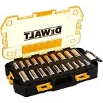 Dewalt Deep Socket Set, 3/8 Inch Drive, 20 Pieces