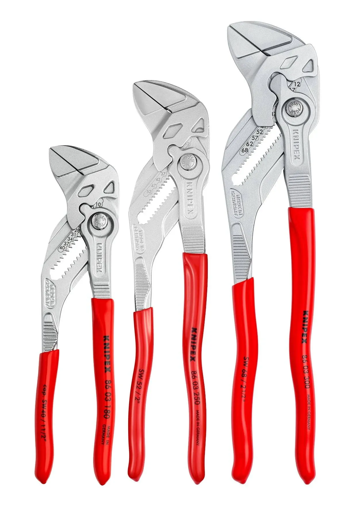 Knipex Tools 00 20 06 US2, Pliers Wrench 3-Piece Set