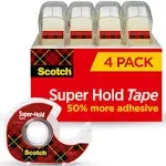 Scotch Super Hold Tape, 3/4 in x 650 in (4 pack)