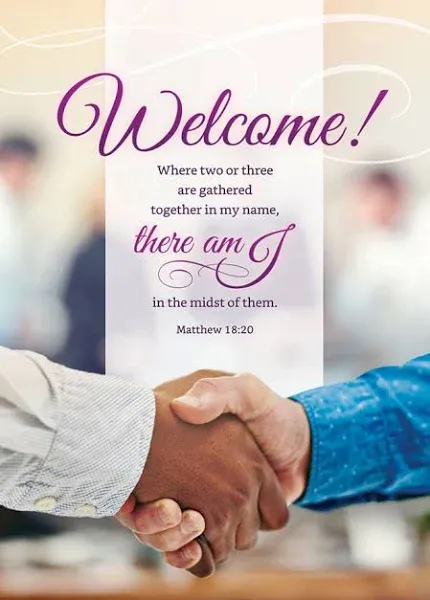 Bulletin-Welcome! When Two Or Three Are Gathered...(Matthew 18:20) (Pack Of 100) (Pkg-100)