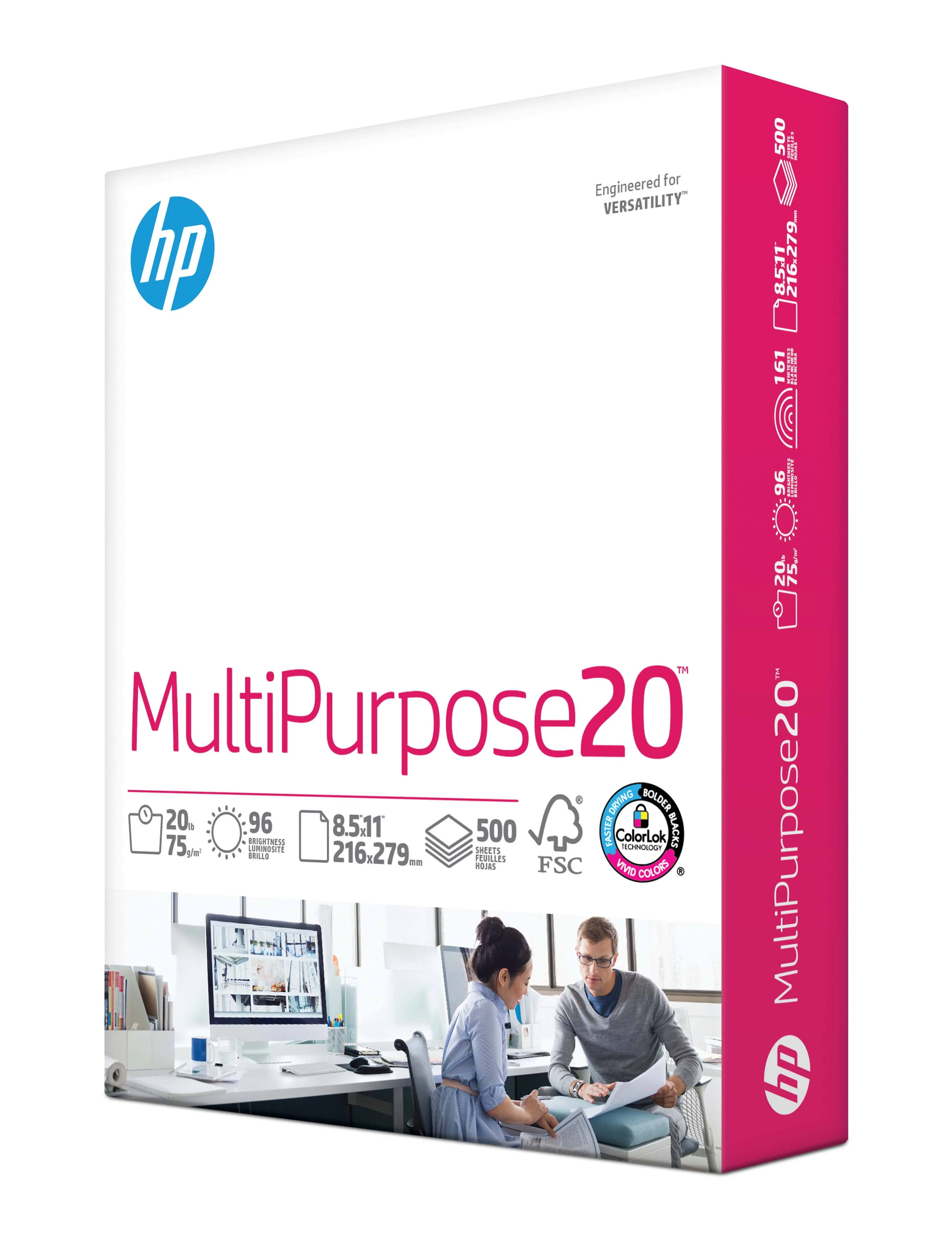 HP Papers MultiPurpose20 Paper 96 Bright