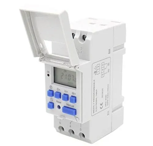 Baomain THC15A DC/AC 24V Digital LCD Power Programmable Timer Time Switch Relay 16A Amp