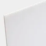 Coroplast 42040122 18 in. x 24 in. x .157 in. White Corrugated Twinwall Thick Plastic Sheets (15-Pack)