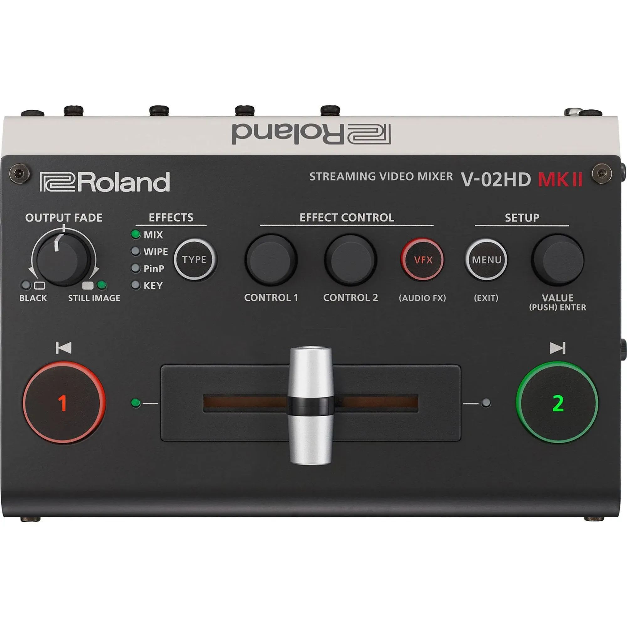 Roland PTZ-1G-V02 PTZ Camera Bundle with V-02HD MKII w/ Roland Accessory Cables, Grey