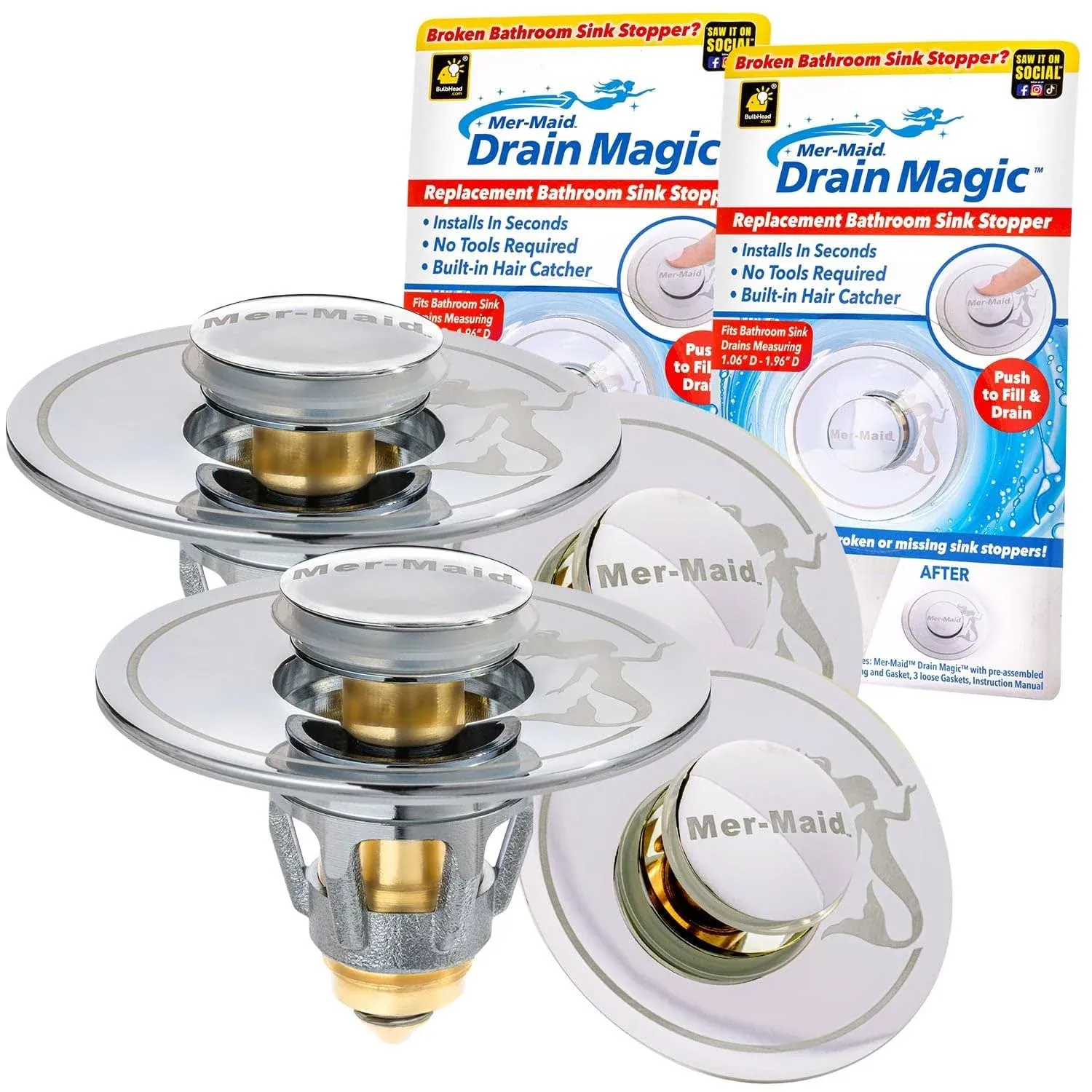 Mer-Maid Drain Magic Universal Sink Stopper