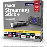 Roku Streaming Stick Plus - 4K HDR Streaming Media Player with Voice Remote