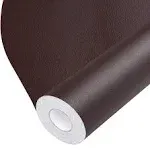 Leather Repair Tape Self-Adhesive Leather Repair Patch for Couch Furniture Sofas Car Seats Advanced PU Vinyl Leather Repair Kit (Dark Brown, 17X118 inch)