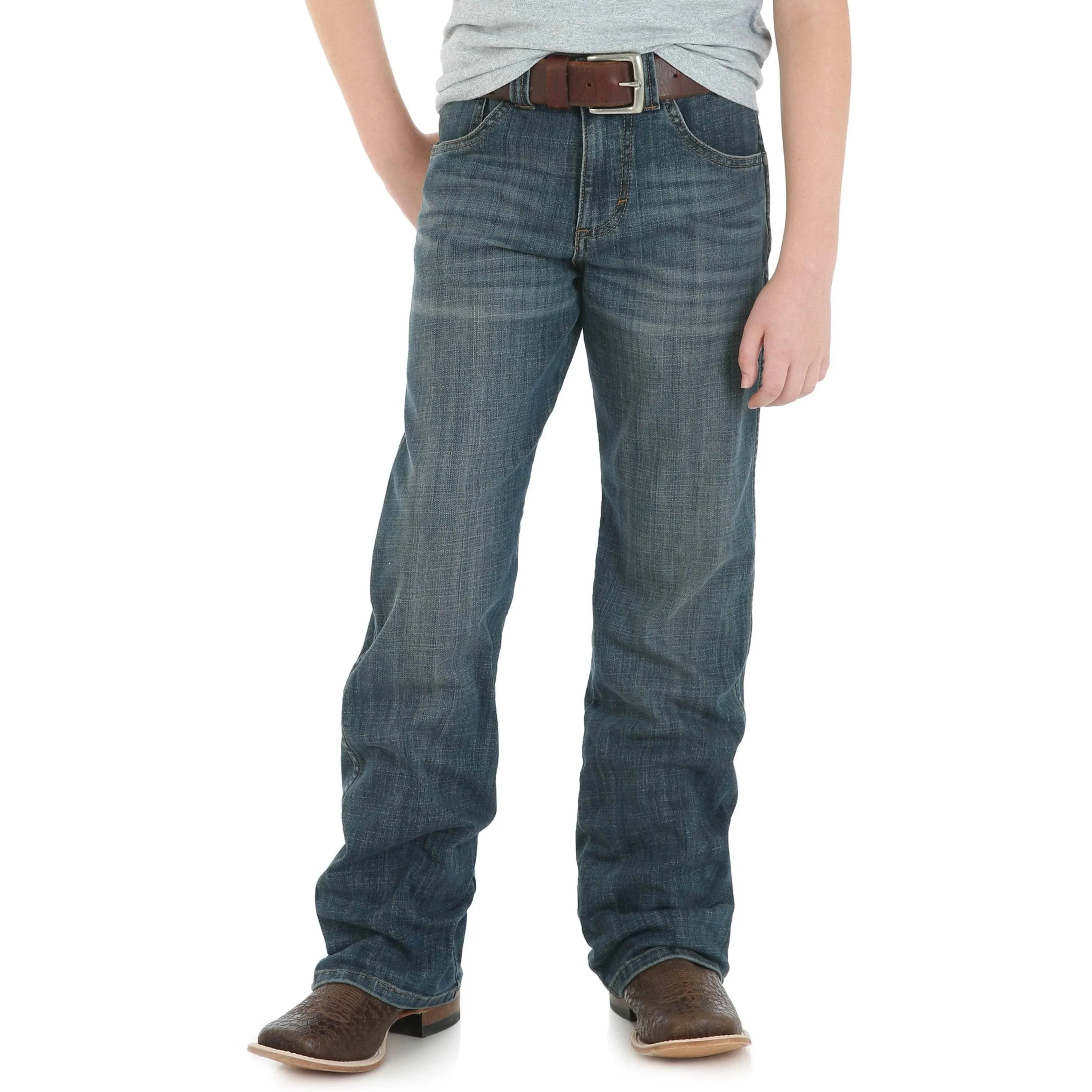 Wrangler Boys' Retro Relaxed Fit Boot Cut Jeans