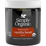 Simply Organic Pasta de frijol de vainilla, 4 onzas