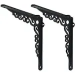 Sungmor Cast Iron Shelf Brackets Rust Proof Sturdy 90° Right Angle Support Board