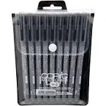 Copic Markers 9-Piece Multiliner Inking Pen Set B-2, Black (MLB2) 9 Pens