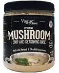 Vogue Cuisine Mushroom Soup & Seasoning Base - Low Sodium & Gluten Free (12 oz)