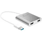 Refurbished j5create JUA365 USB3.0 to Dual HDMI Multi Monitor Adapter