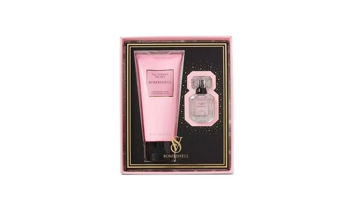 New Victoria&#039;s Secret VS Bombshell Gift Set Mini EDP &amp; Lotion Travel Size