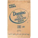 Domino Pure Cane Extra Fine Granulated Sugar- Bulk 50 lb. Bag