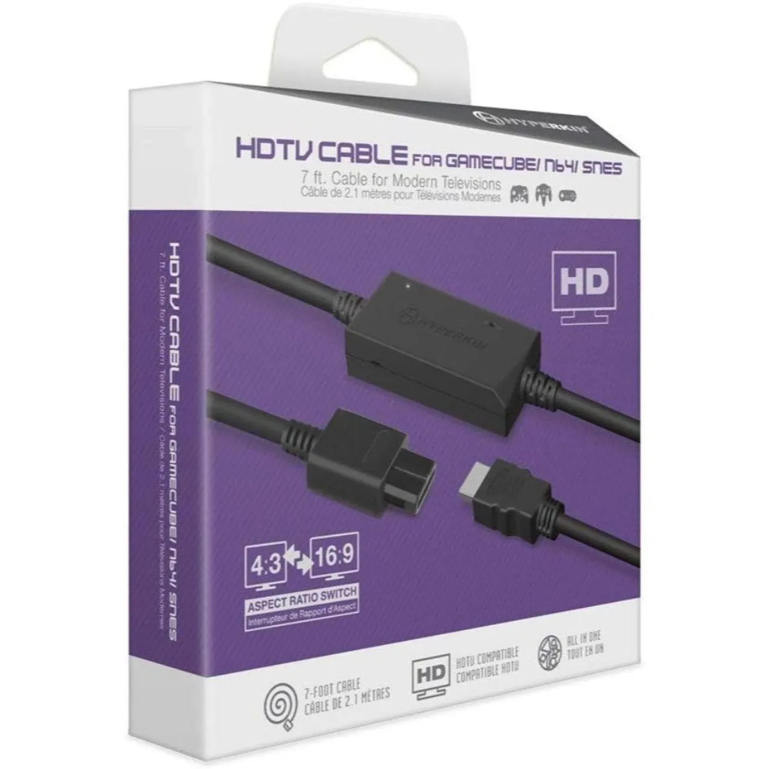 Hyperkin 3 in 1 HDTV Cable for Super NES/ N64/ Gamecube