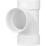 Nibco PVC DWV All-Hub 2-Way Cleanout Tee