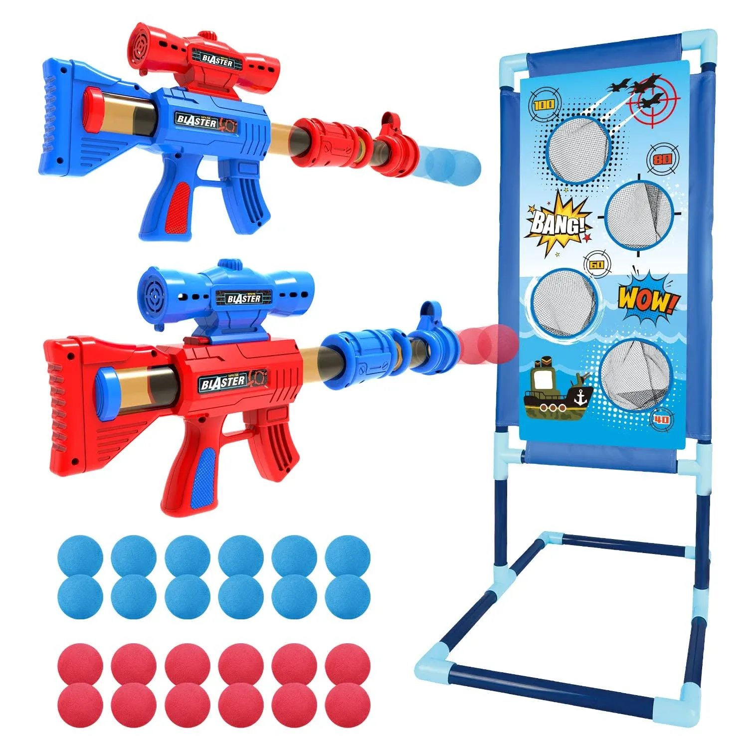 OleFun Shooting Game Toy for Age 6, 7, 8,9,10+ Years Old Kids, Boys - 2 Foam ...