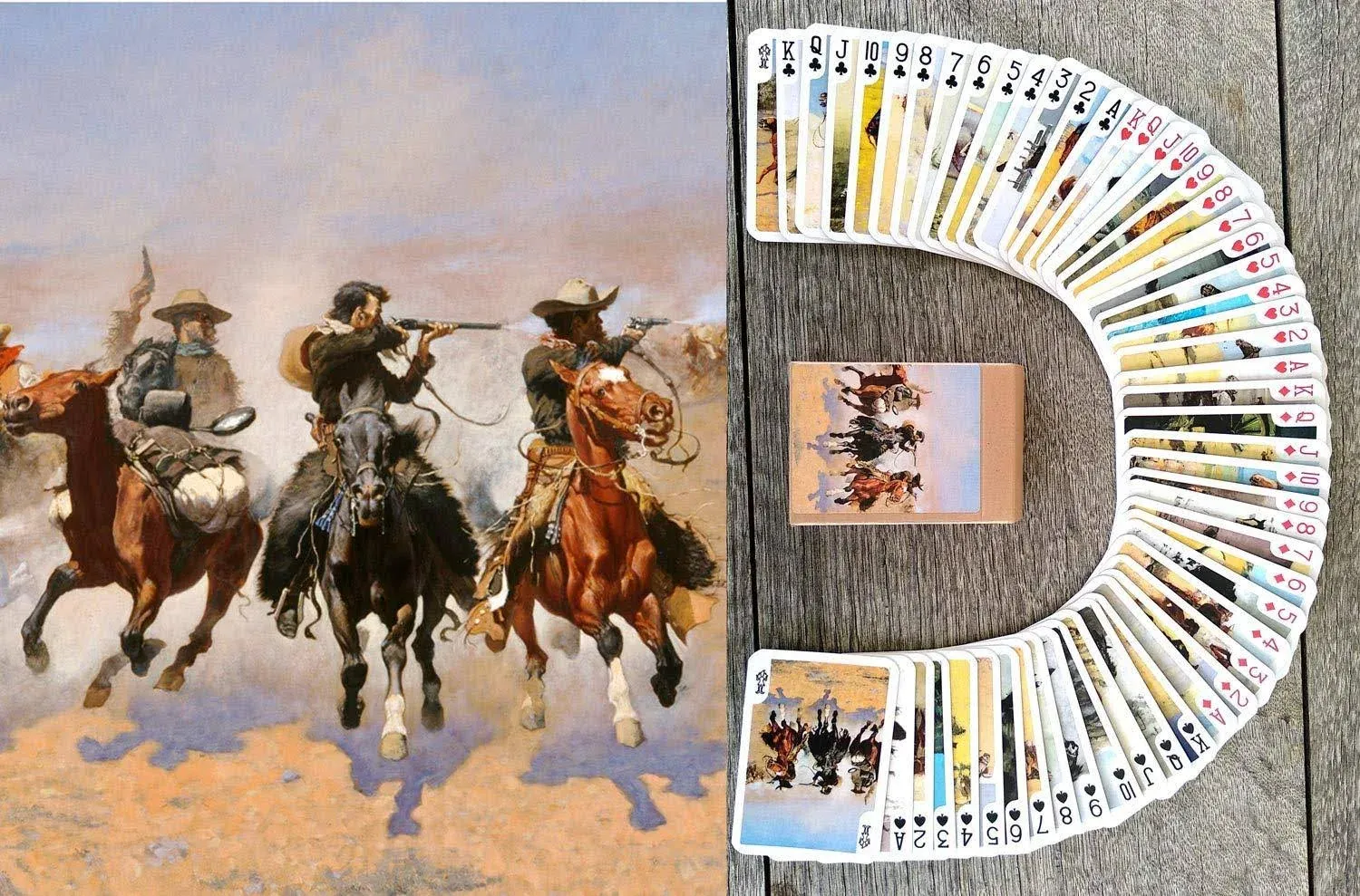 FLONZGIFT Wild West Playing Cards (Poker Deck 54 Cards All Different) Vintage ...