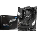 MSI PRO Z790-A WiFi ProSeries Motherboard (Supports 12th/13th Gen Intel Processors, LGA 1700, DDR5, PCIe 5.0, M.2, 2.5Gbps LAN, USB 3.2 Gen2, Wi-Fi 6E, ATX)