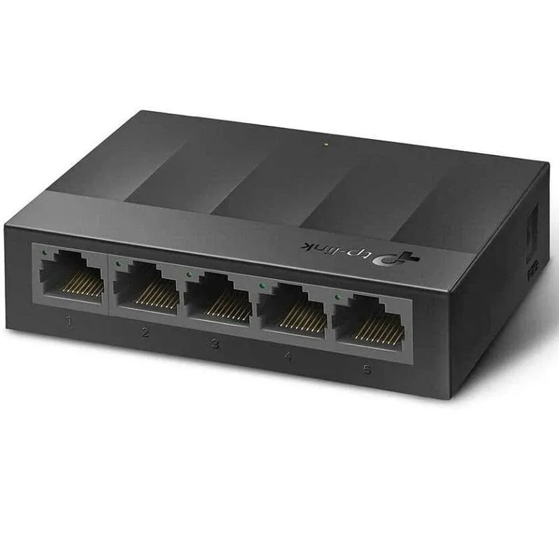 TP-Link Litewave 5 Port Gigabit Ethernet Switch | Desktop Ethernet Splitter | Plastic Case | Unshielded Network Switch | Plug & Play | Fanless Quiet | Unmanaged (LS1005G)