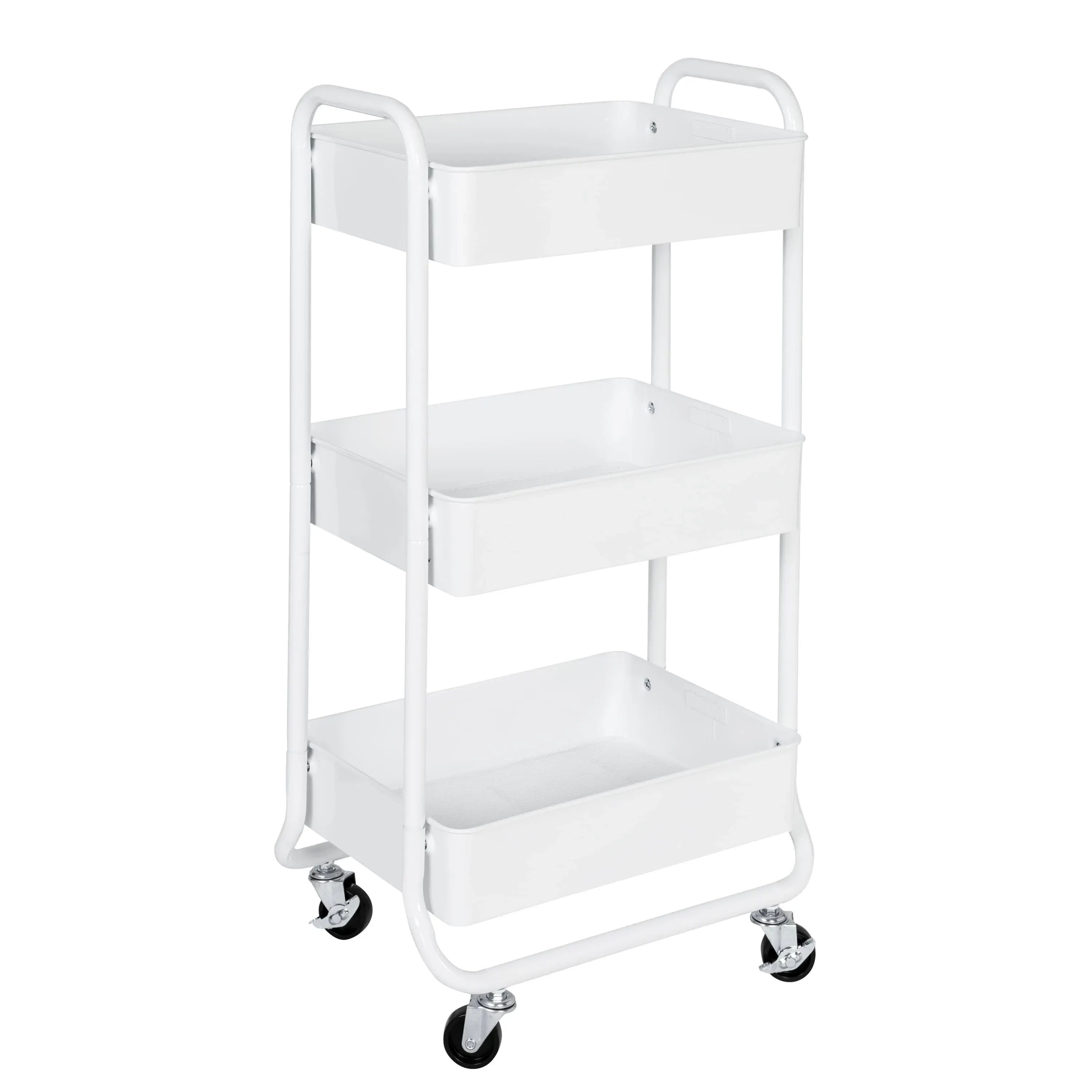 Honey-Can-Do 6024778 32.68" x 12.99" x 16.65" Utility Cart White