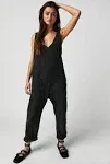 Free People High Roller Jumpsuit Mineral Black / Xs