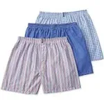 Jockey Classic Wovens Full Cut Boxer 3-Pack - Blue - Boxers