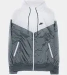 Men's Nike Smoke Grey/White Sportswear Windrunner Hooded Jacket M