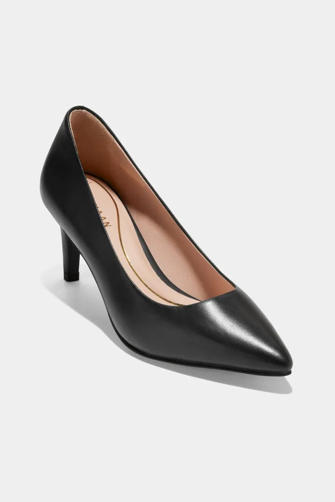 Cole Haan Vandam Pump 65 mm Black Waterproof Leather 9.5 B (M)