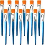 GACDR 1 Inch Flat Paint Brushes for Acrylic Painting