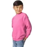 Gildan G180B Youth Heavy Blend 50/50 Fleece Crew Safety Pink Large