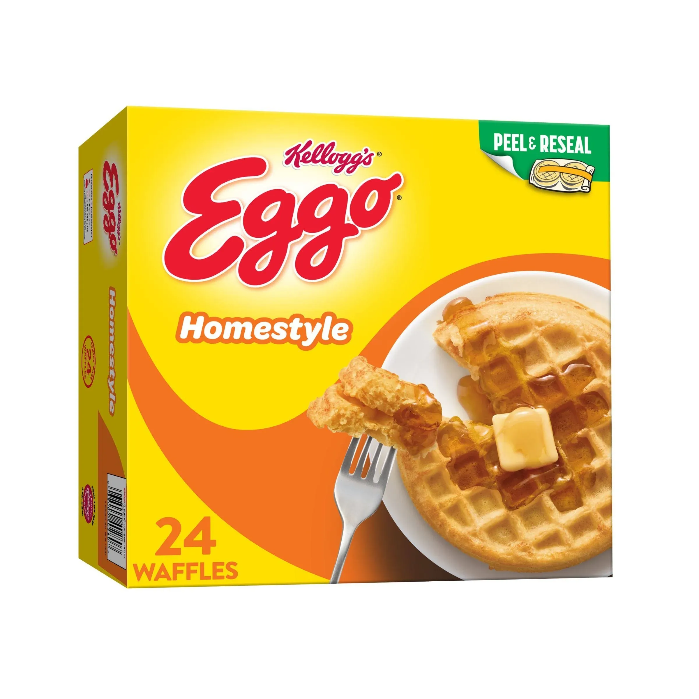 Eggo Waffles, Homestyle, Family Pack - 24 waffles, 29.6 oz