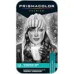 Prismacolor 24191 Premier Turquoise Graphite Sketching Pencils, Soft Leads, 12