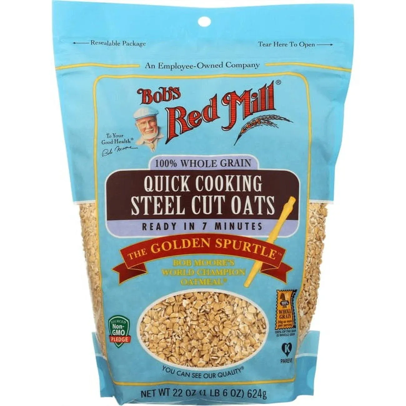 Bob's Red Mill Quick Cooking Steel Cut Oats 22 oz