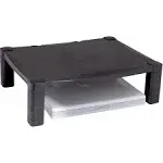 Kantek Black Single Level Height-Adjustable Monitor Stand