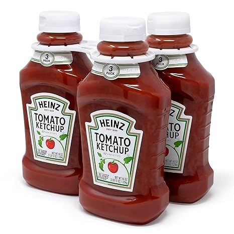 Heinz Ketchup, Tomato, 44 Oz (Pack of 3)