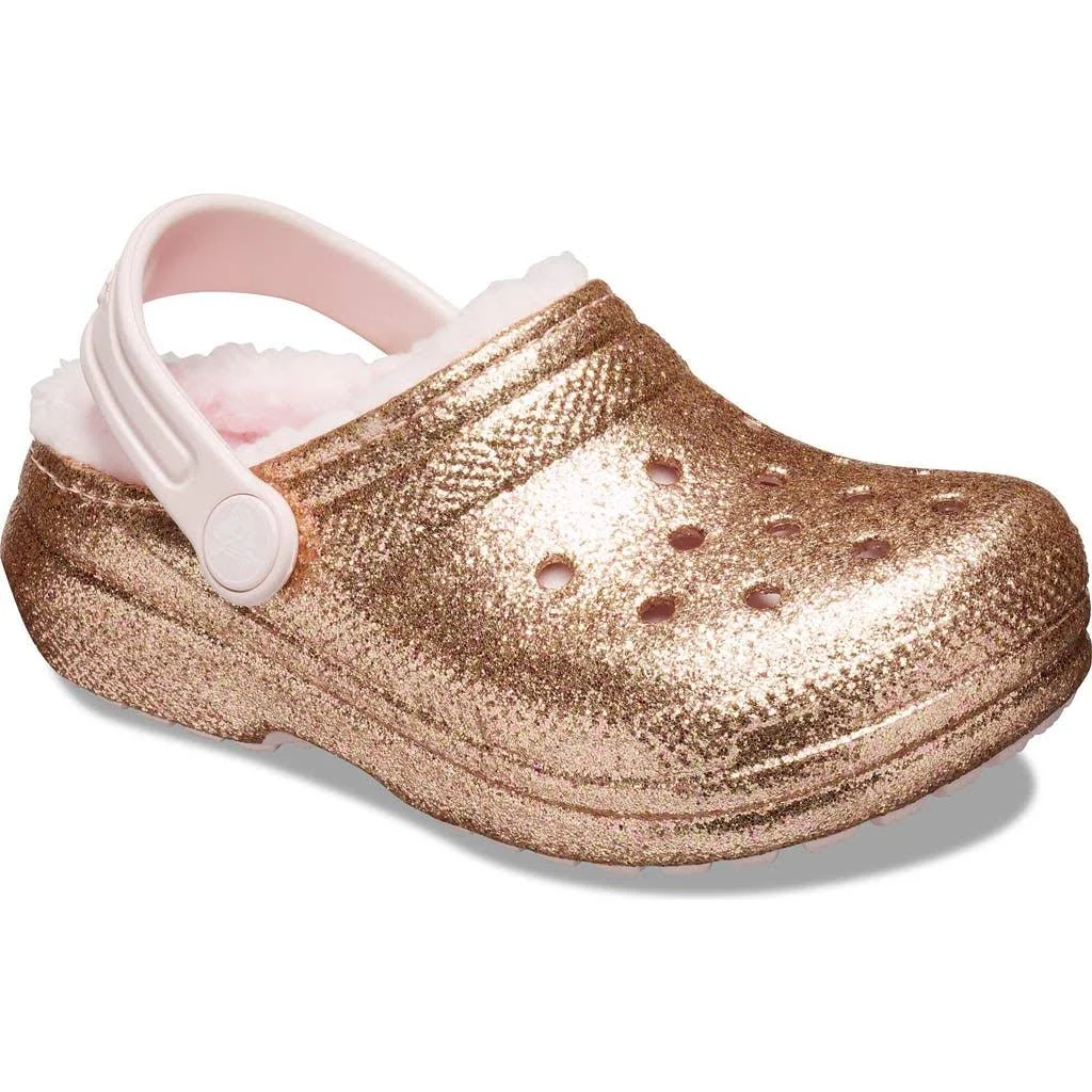 Crocs Toddler Classic Lined Glitter Clog