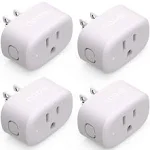 4 Pack Nooie WiFi Smart Plug for Smart Home that Works w/ Alexa ONLY 2.4G 10Amp