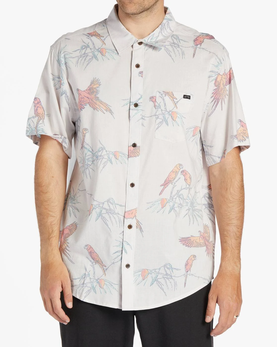 Billabong Men's Sundays Floral Short Sleeve Woven Shirt