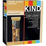 Gluten Free Caramel Almond &amp; Sea Salt Bars, 12 Count Box, 1.4 oz Each