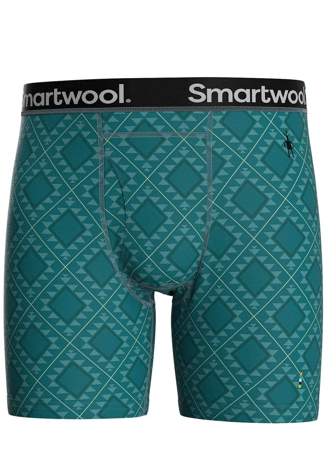 Smartwool Men's Merino Wool Print Boxer Brief Boxed (Slim Fit)