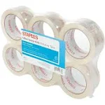 Staples Ultra Heavy Duty Shipping Tape 1.88&#034; x 54.6 Yds Clear 6/Rolls 815042