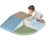 4-Piece Kids Climb &amp; Crawl Soft Foam Block Activity Play...