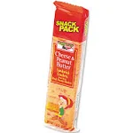 Keebler Sandwich Crackers Cheese & Peanut Butter, 8-Piece Snack Pack, 12/Box